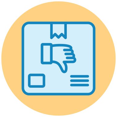 Teslimat. Web simgesi basit illüstrasyon