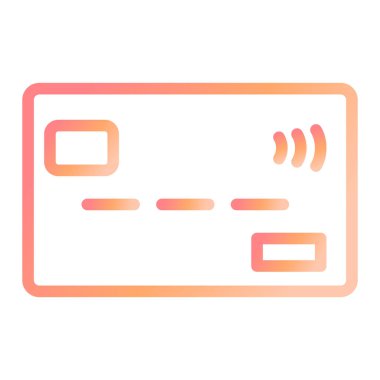 Kredi kartı vektör simgesi
