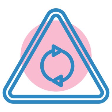 Yol simgesi, vektör illüstrasyonu