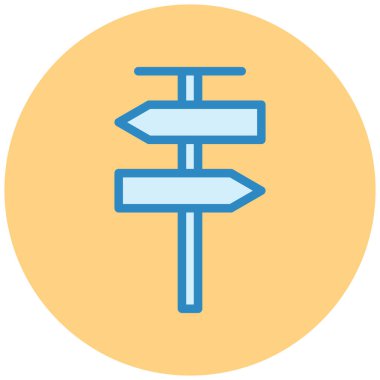 İşaret levhası Web simgesi basit illüstrasyon