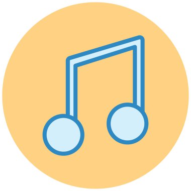 Müzik notası. Basit resimleme