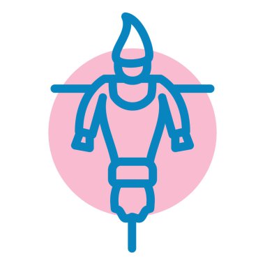 Ninja. Web simgesi basit illüstrasyon