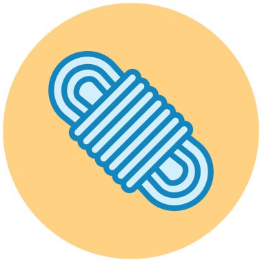 İp simgesi, vektör illüstrasyonu basit tasarım