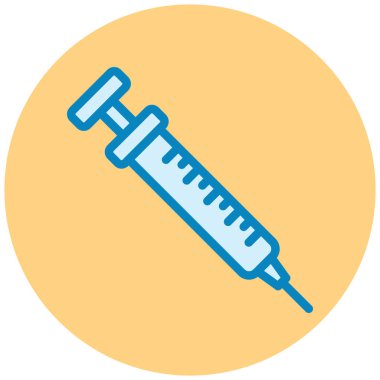 Şırınga. Web simgesi basit illüstrasyon