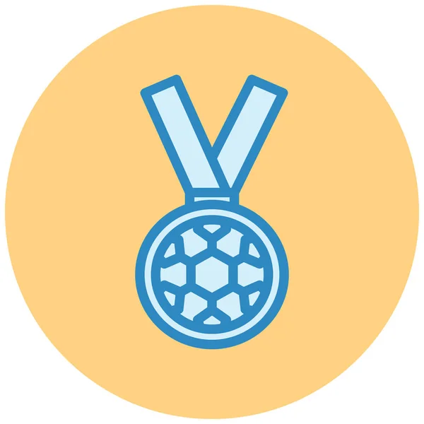 Medal Ikona Web Prosta Ilustracja — Wektor stockowy