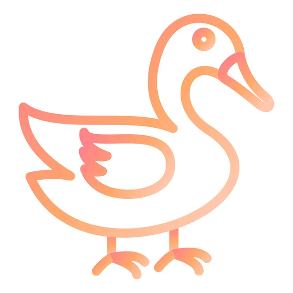 Swan Web Icon Simple Illustration — Stock Vector