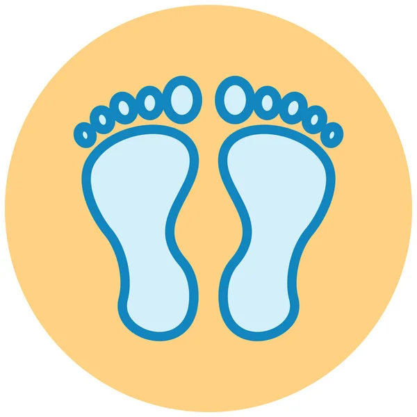 Foot Web Icon Simple Illustration — Stock Vector