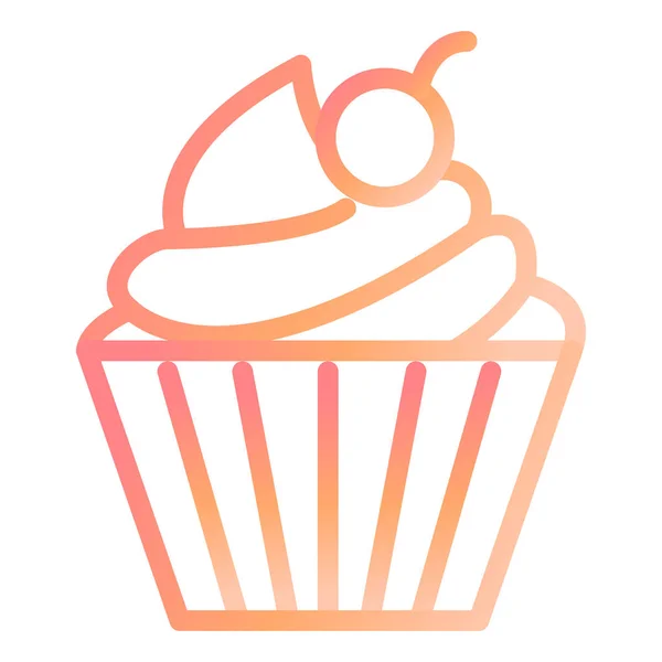 Cup Cake Moderne Ikone Vektor Illustration — Stockvektor