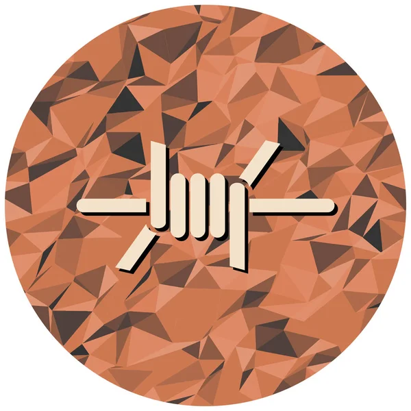 Kılıçlı kırık bir kalkanın tasviri