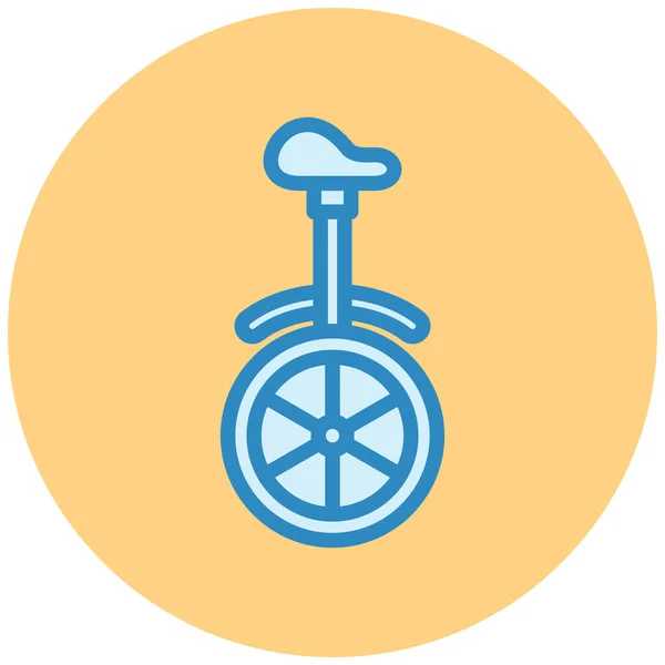 Vélo Icône Web Illustration Simple — Image vectorielle