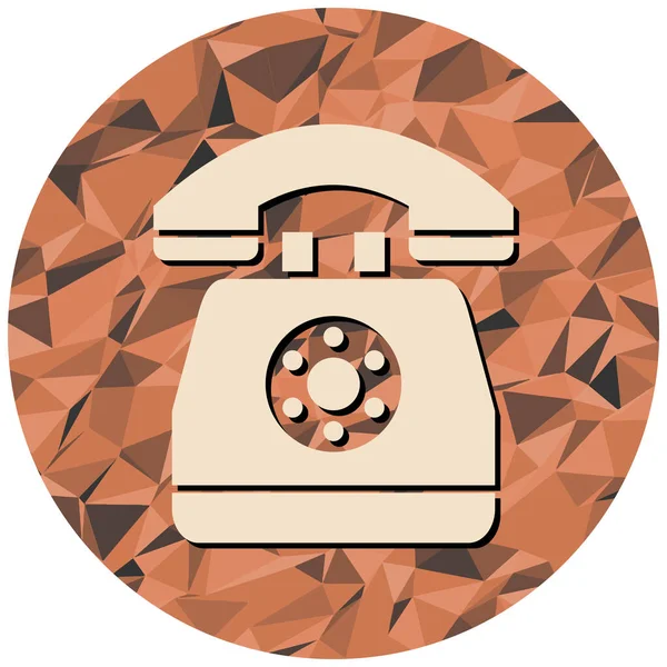 Illustration Old Telephone Icon — Vetor de Stock
