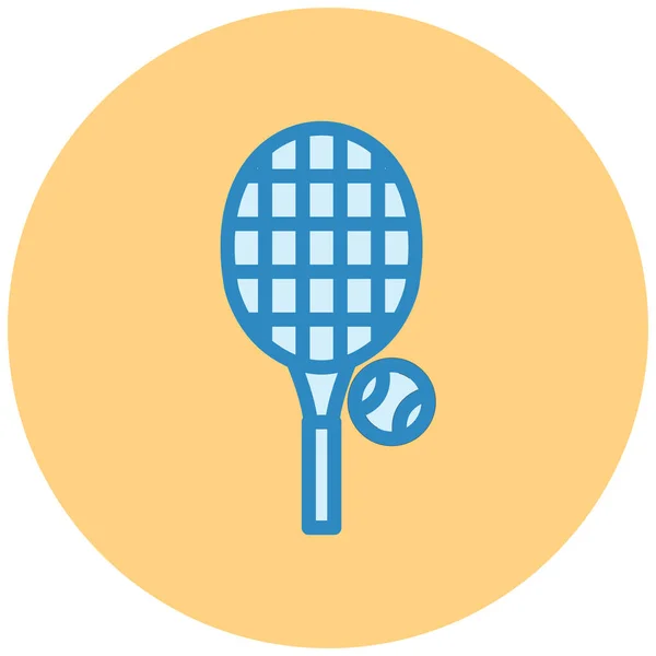 Tennisikone Einfaches Design — Stockvektor