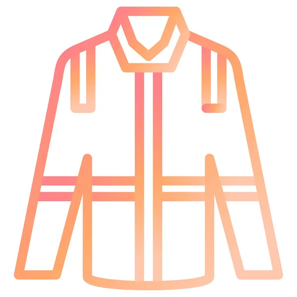 Fire Jacket Web Icon Simple Illustration — Archivo Imágenes Vectoriales