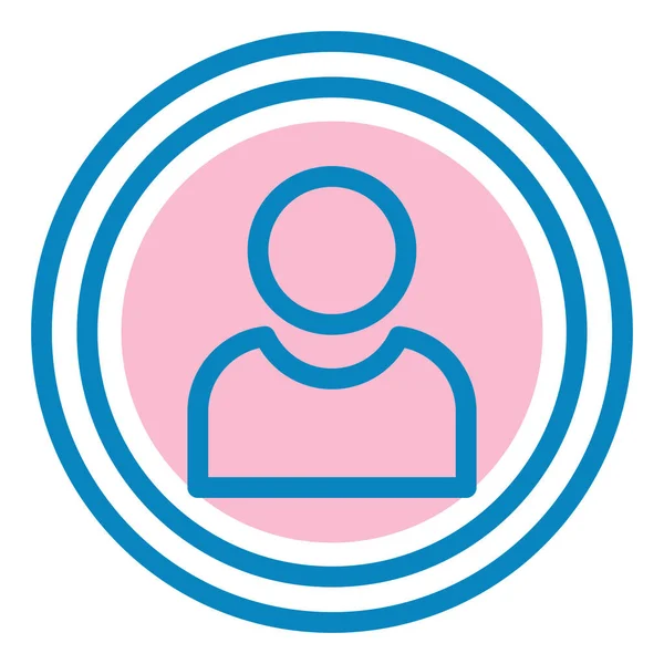 kullanıcı. Web simgesi basit illüstrasyon