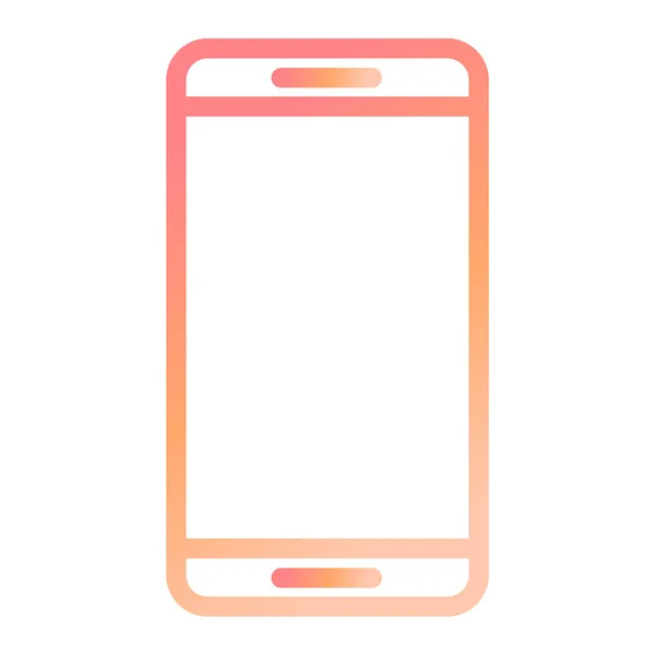 Smartphone Web Symbol Einfache Illustration — Stockvektor