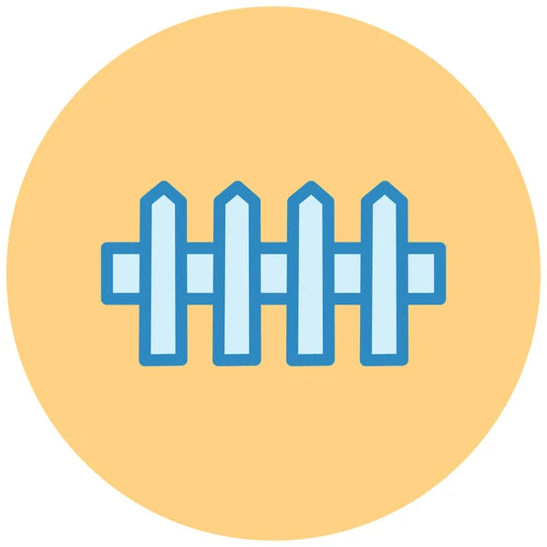Zaun Web Symbol Einfache Illustration — Stockvektor