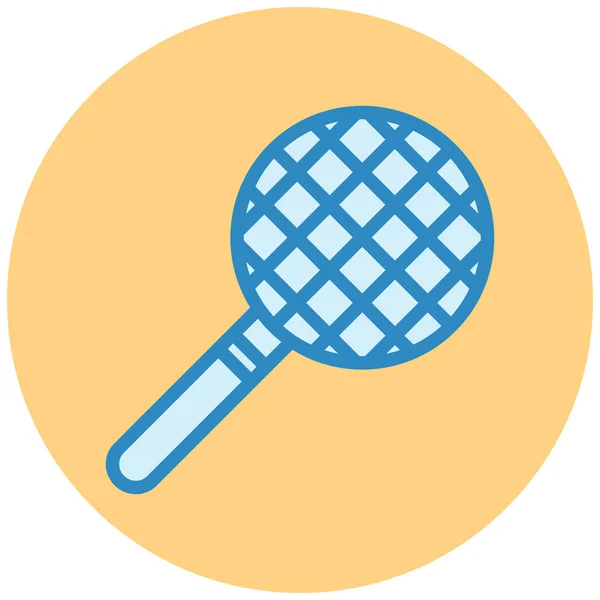 Raquette Tennis Illustration Simple — Image vectorielle