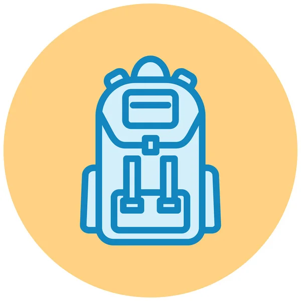 Mochila Icono Web Ilustración Simple — Archivo Imágenes Vectoriales