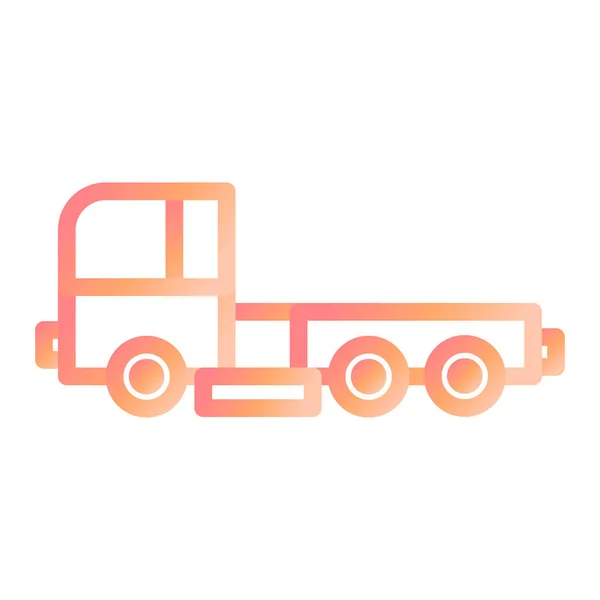 Pickup Truck Web Symbol Einfache Illustration — Stockvektor