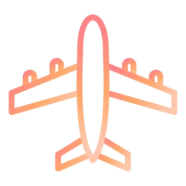 Avion Icône Web Illustration Simple — Image vectorielle
