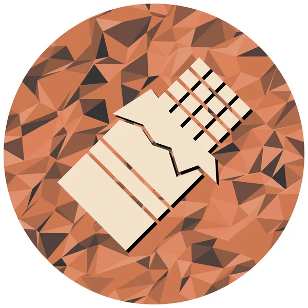 Tek bir simgenin vektör illüstrasyonu