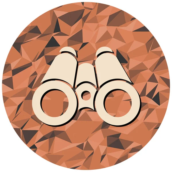 daire içinde dürbünler, vektör illüstrasyonu