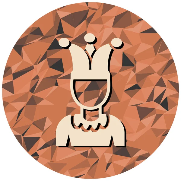 joker simgesi, vektör illüstrasyonu basit tasarım