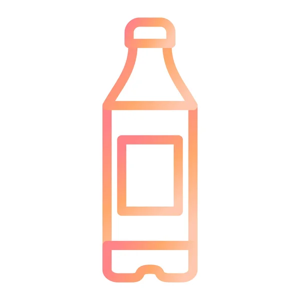 Μπουκάλι Νερό Web Εικονίδιο Απλή Απεικόνιση — Διανυσματικό Αρχείο