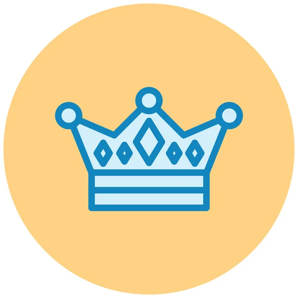Corona Icona Web Semplice Illustrazione — Vettoriale Stock