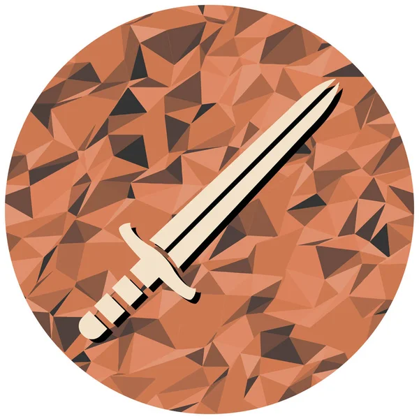 Kılıç. Web simgesi basit illüstrasyon