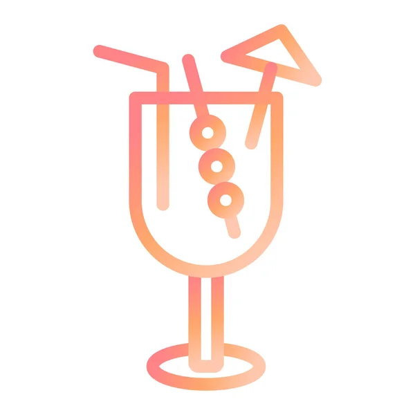 Cocktail Modern Icon Vector Illustration — стоковый вектор