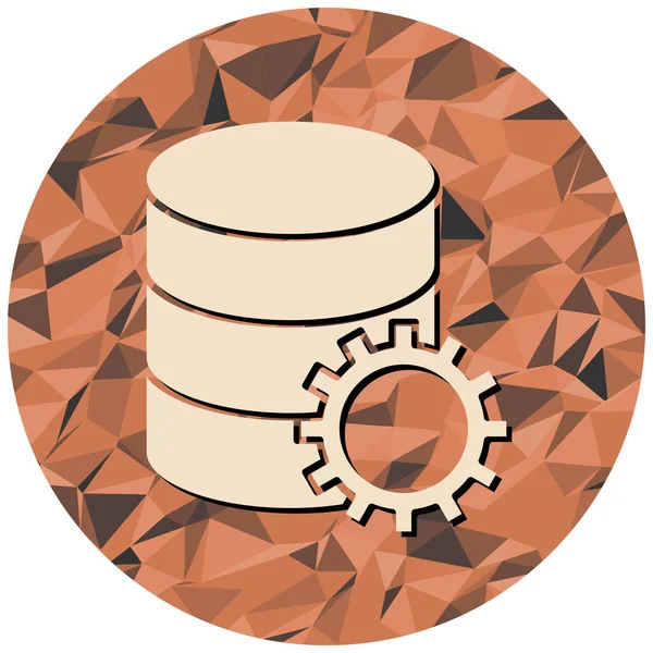 veritabanı. Web simgesi basit illüstrasyon