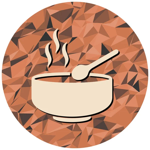 Havan ve tokmakla bir kase çorba.