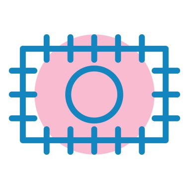 Futbol. Web simgesi basit illüstrasyon