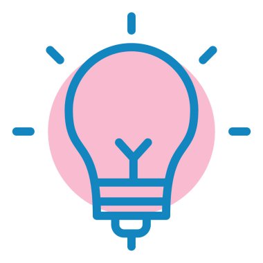 Ampul. Web simgesi basit illüstrasyon