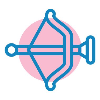 Bir kılıç simgesinin vektör illüstrasyonu