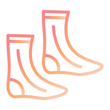 çoraplar modern simge vektör illüstrasyonu 