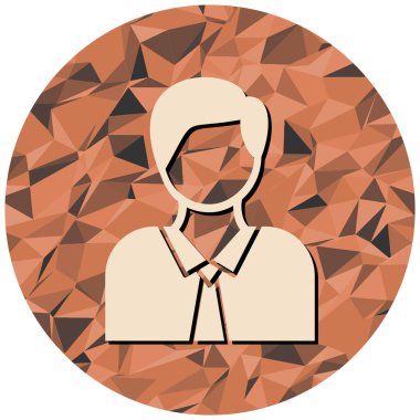 avatar. Web simgesi basit illüstrasyon