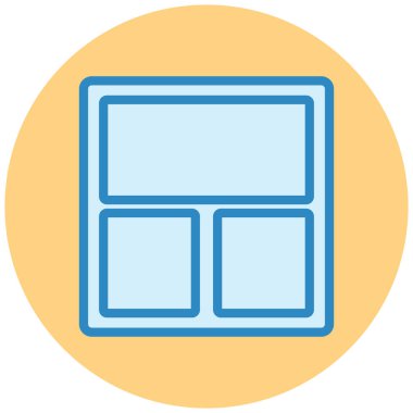 Pencere. Web simgesi basit illüstrasyon