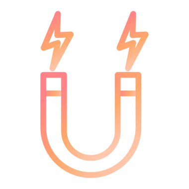 Mıknatıs Web simgesi basit illüstrasyon 