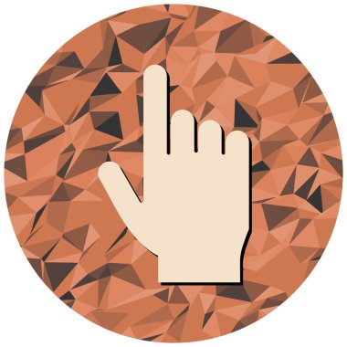 El imleç simgesi. vektör illüstrasyonu