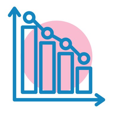 bar çizelgesi simgesi, vektör illüstrasyonu