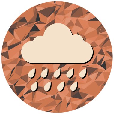 Bulut. Web simgesi basit tasarım