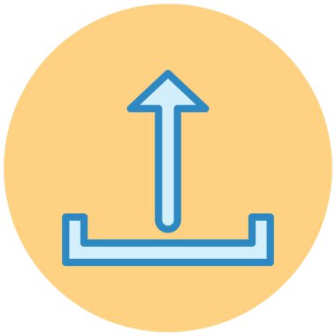 Yükle. Web simgesi basit illüstrasyon