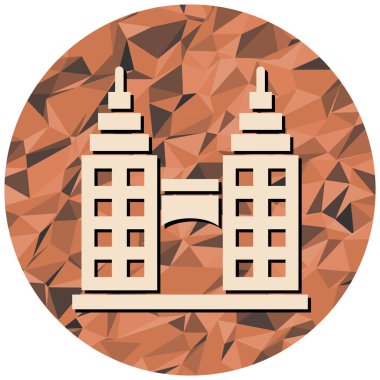 Modern yapı simgesinin vektör illüstrasyonu