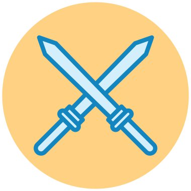 Kılıç. Web simgesi basit illüstrasyon