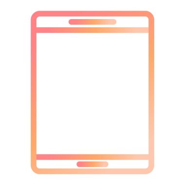 tablet. Web simgesi basit illüstrasyon 