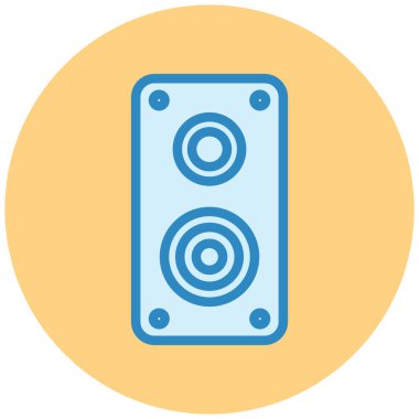 Konuşmacı. Web simgesi basit illüstrasyon