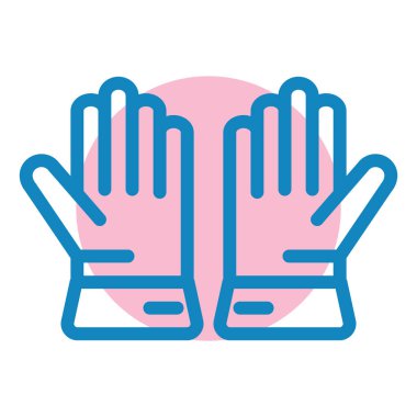 Eldiven. Web simgesi basit illüstrasyon