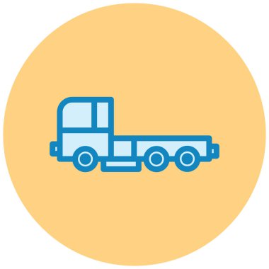 Kamyon. Web simgesi basit illüstrasyon